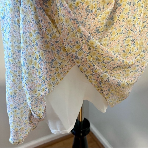 NWT STORIA Floral Adjustable Spaghetti Strap Dress Women’s Size Large - Picture 6 of 9